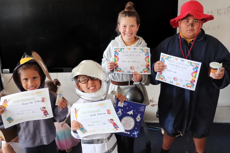 Students dressed up for Book Week.